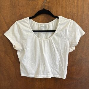 Charlotte Russe Classic White Crop Top